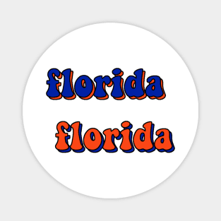 Florida University Colors Design Magnet